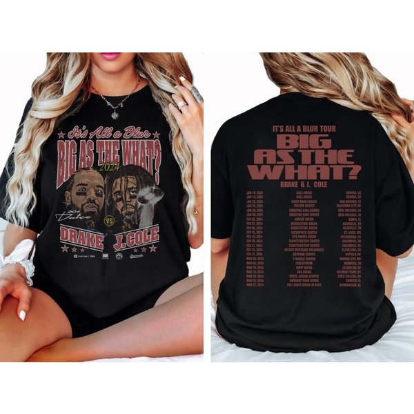 Drake J Cole Big As The What Tour 2024 Shirt-image