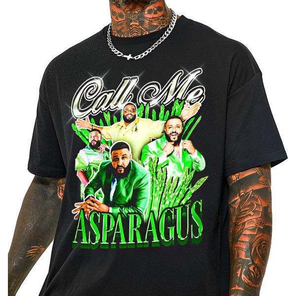 Call Me Asparagus Shirt With Dj Khaled Graphic-image