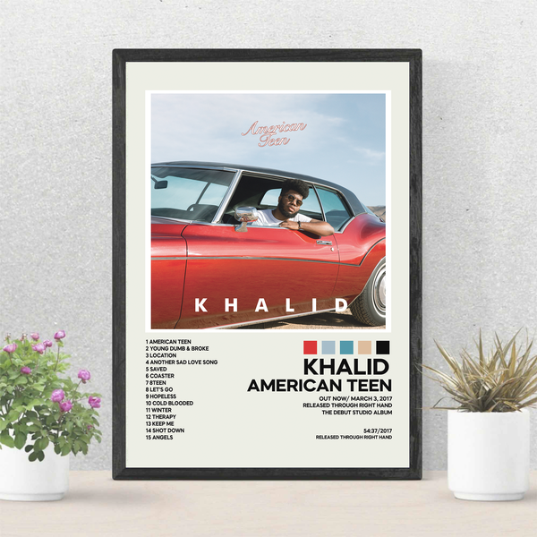 Khalid American Teen Album Cover Poster-image