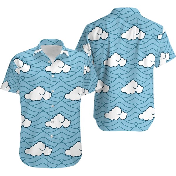 Sakonji Urokodaki Demon Button Up Hawaiian Shirt-image