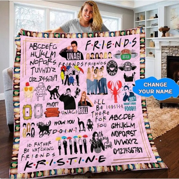 Personalized Friends Movie Series Blanket, Sitcom Friends Tv Series