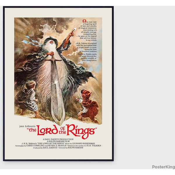 Lord Of The Rings 1978 Movie Original Vintage Poster-image
