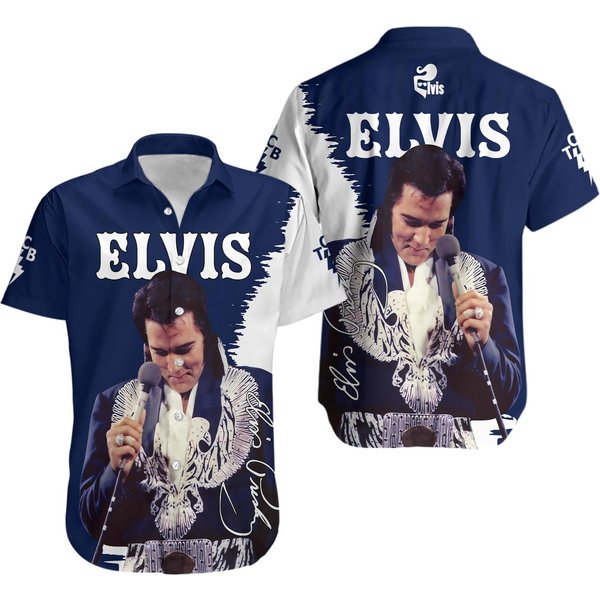 Elvis Presley Button Shirt, Elvis Presley Lover Button Shirt-image