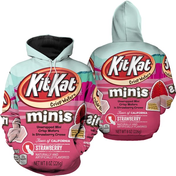 Kit Kat 3D Hoodie, Kitkat Halloween Costume Cosplay-image