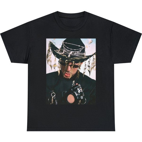Bad Bunny Cowboy Hat Pink Friday 2 T-Shirt-image