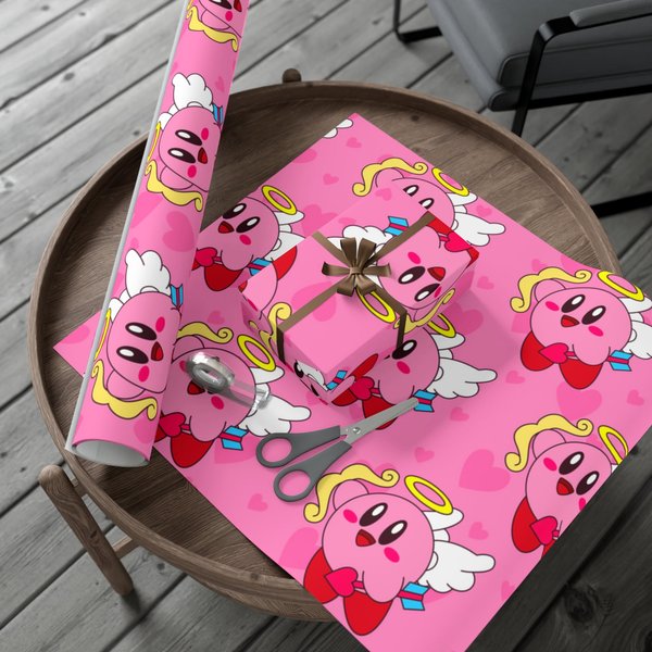 Kirby Valentine's Day Wrapping Day | Cupid Kirby Gift Wrap Papers