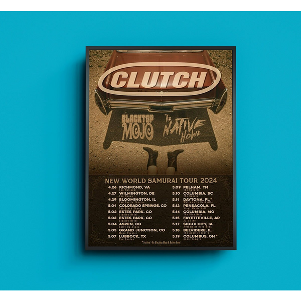 Clutch Tour 2024 Poster, Gift Fans, Gift Poster-image