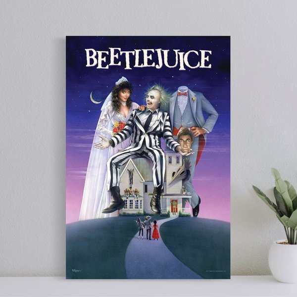 Beetlejuice Movie Poster, Wall Art Film Print, Art Poster For Gift, Halloween Decor Poster-image