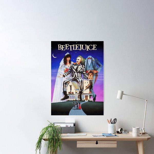 Beetlejuice Poster Poster, Beetlejuice Movie Poster Print-image