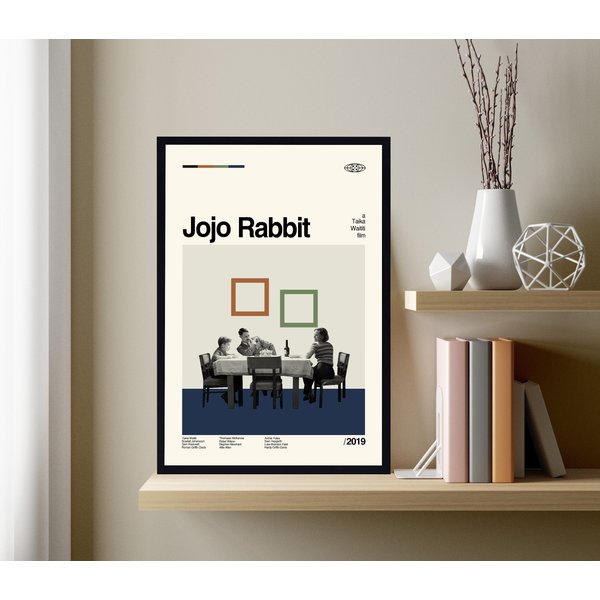 Jojo Rabbit Poster, Jojo Rabbit Movie Vintage Poster-image