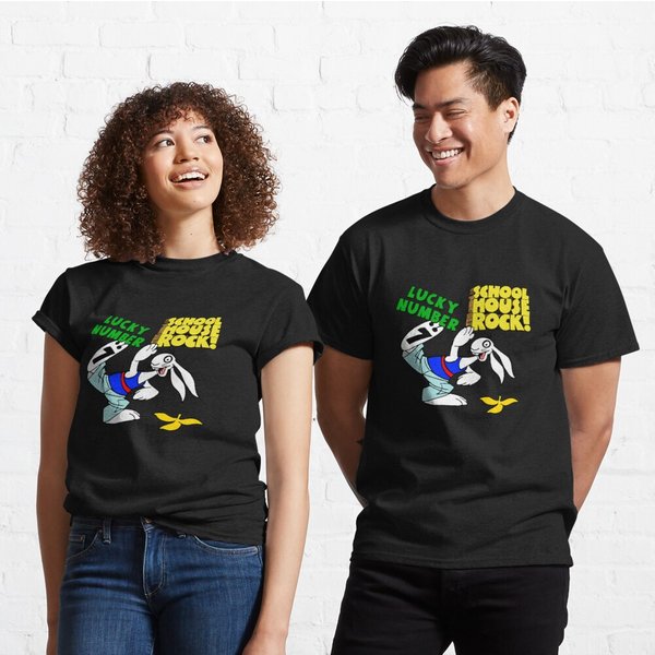 Schoolhouse Rock: Lucky Number Seven Lucky Number Classic T-Shirt-image