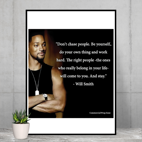 Be Yourself And Attract The Right People In Your Life" Premium Matte Vertical Poster-image