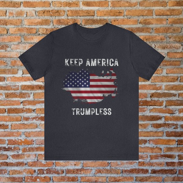 Keep America Trumpless T-Shirt, Anti Trump Graphic Tee-image