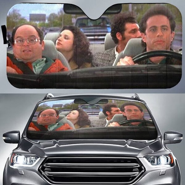 Seinfeld Car Sunshade Seinfeld George Costanza Elaine Benes Car Windshield Decor-image