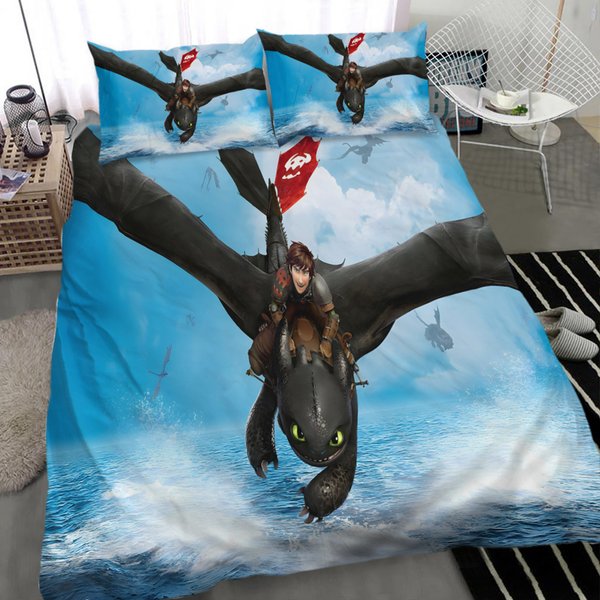 Bedding Sets Room Decor How To Train Your Dragon For Boys Girls Teens Bed Set