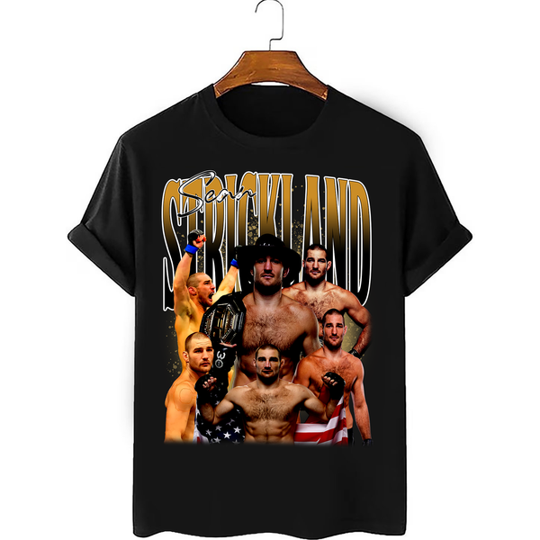 Sean Strickland Vintage 90S Graphic T-Shirt-image