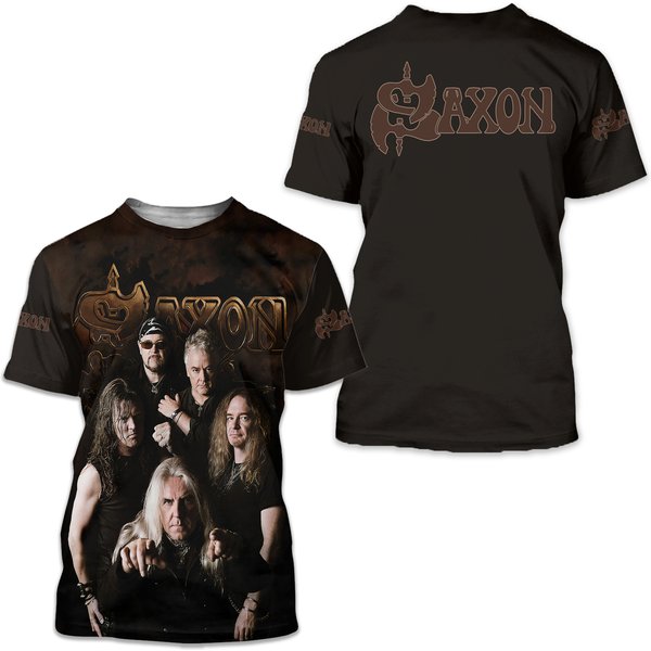 3D Cool Tshirt For All Fans Of Saxon-image