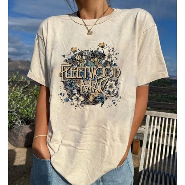 Vintage Rock Band Shirt, Fleetwood Mac Rumours Shirt-image
