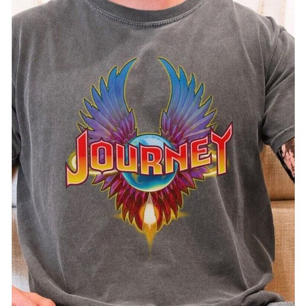 Journey Infinity Wings T-Shirt Rock N Roll Band Vintage 1717 Tee-image