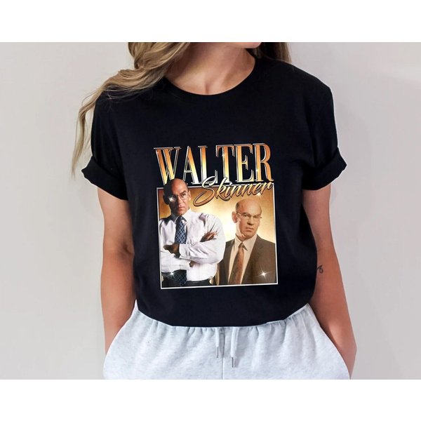 The X-Files Mitch Pileggi Walter Skinner 90S Vintage T-Shirt, Movie Shirt-image