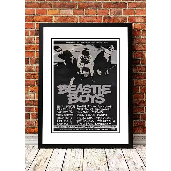 Beastie Boys Band Australian Tour 1990 Poster-image