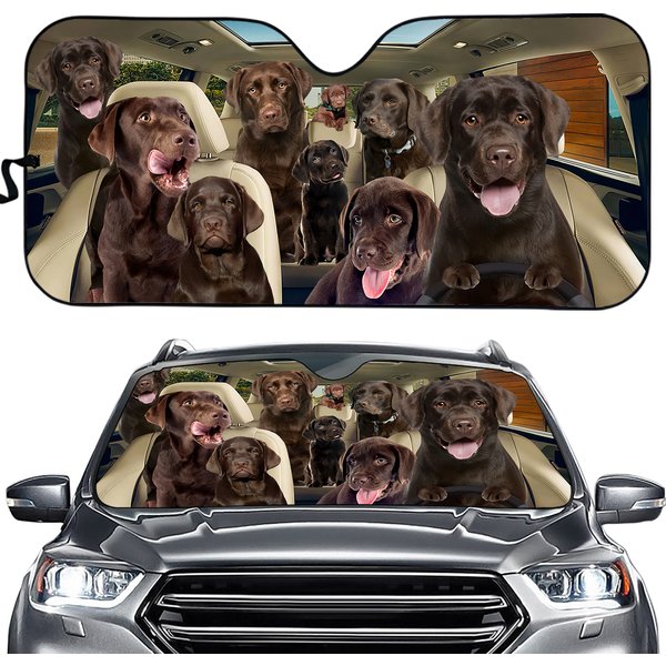 Chc3011 Labrador Retriever Car Sun Shade-image
