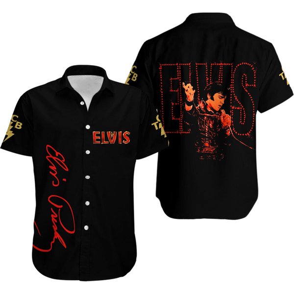 Elvis Presley Shirt, Elvis Presley Button Shirt-image