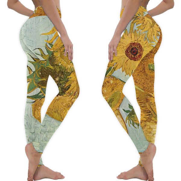 Sunflowers Van Gogh Leggings-image