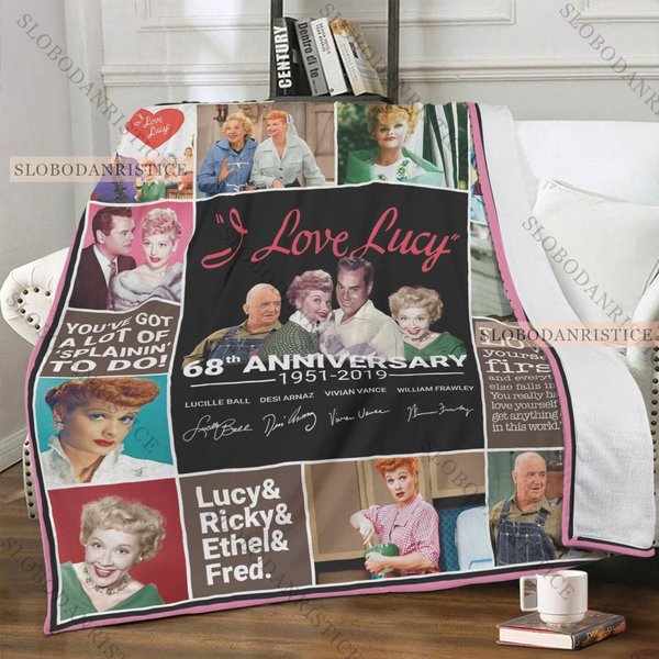 I Love Lucy Fleece Blanket - Personalized-image