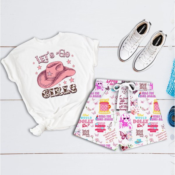 Dolly Parton Short Pajamas Set, Dolly Parton Pajamas Shorts-image