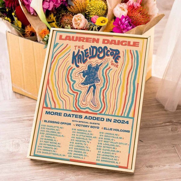 Lauren Daigle - The Kaleidoscope Tour 2024 Poster - Art Poster-image