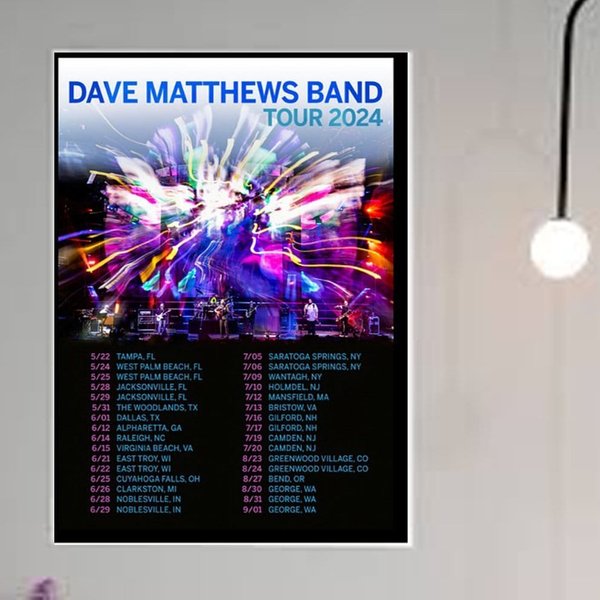 Dave Matthews Band Tour 2024 Poster, Home Decor-image