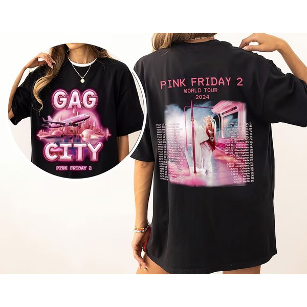 Nicki Minaj Pink Friday 2 Tour Shirt, Gag City Shirt-image