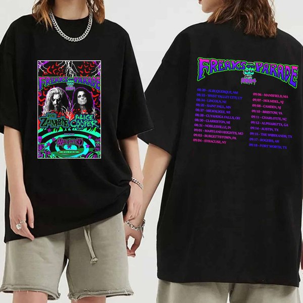 Rob Zombie And Alice Coopers 2024 Tour Shirt, Rob Zombie And Alice Cooper Shirt-image
