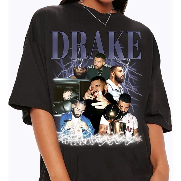 Vintage 90S Graphic Style Drake Shirts-image