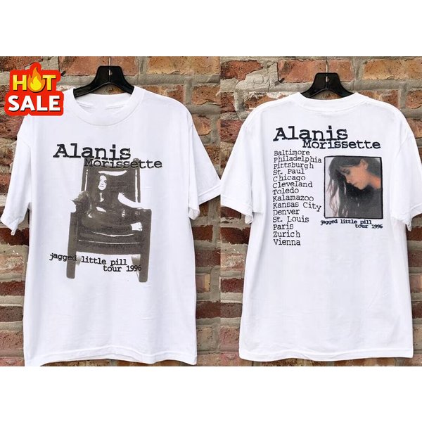 Vintage 1996 Alanis Morissette Jagged Little Pill Tour 1996 T-Shirt-image