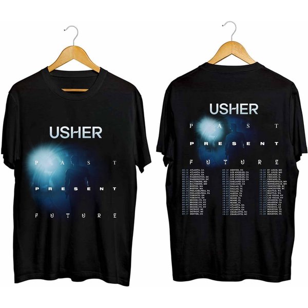 Usher 2024 Tour Shirt, Usher Fan Shirt-image