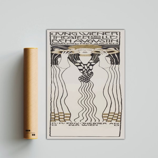 Koloman Moser Theaterplakat 1901 Premium Matte Vertical Poster