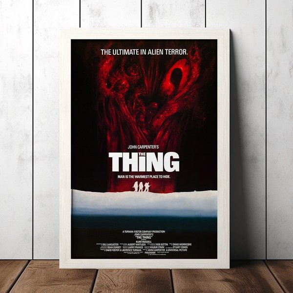 The Thing (1982) Classic Horror Movie Poster-image