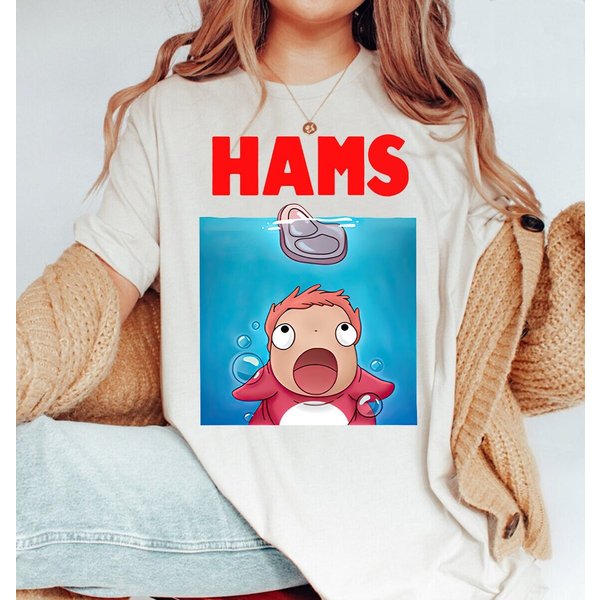 Ponyo Cute Shirt, Goldfish Ponyo Shirt, Ghibli Cartoon Shirt, Hayao Miyazaki Shirt, Anime Shirt-image
