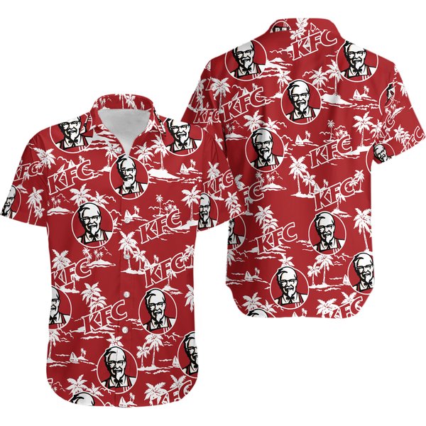 Kfc Tropical Flower Aloha Hawaiian Shirt-image