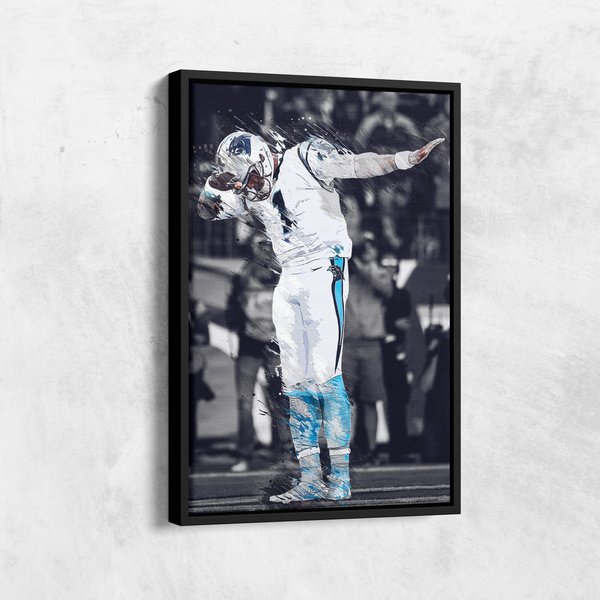Cam Newton Dab Celebration Poster, Carolina Panthers Football Poster-image