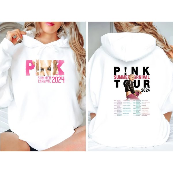 Pink Trustfall Tour 2024 Album Tee Pink Singer Tour Music Hoodie