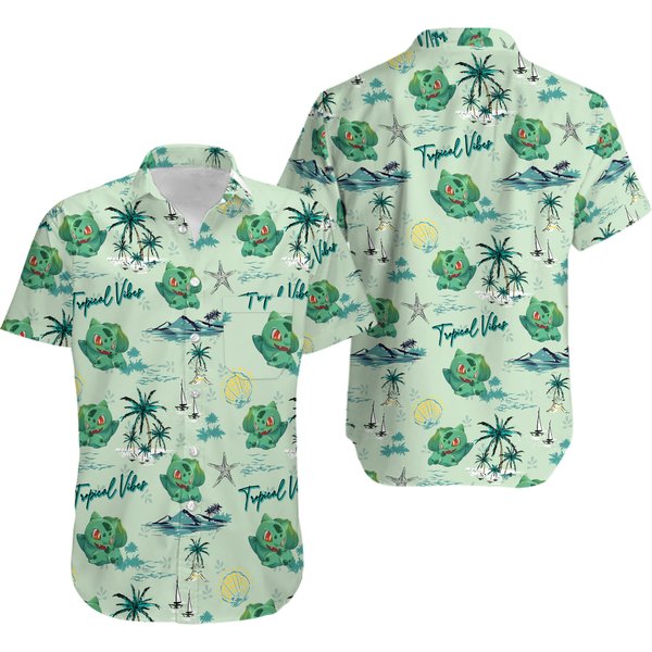 Bulbasaur Tropical Vibes Pkm.Beach.Hawaiian Shirt-image