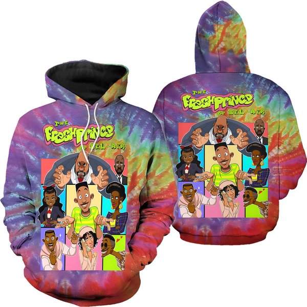 Graffiti 90s Bel-air 3d Printing Classic Hoodie