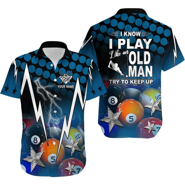 Personalized Name Billiard Hawaiian Shirt-image