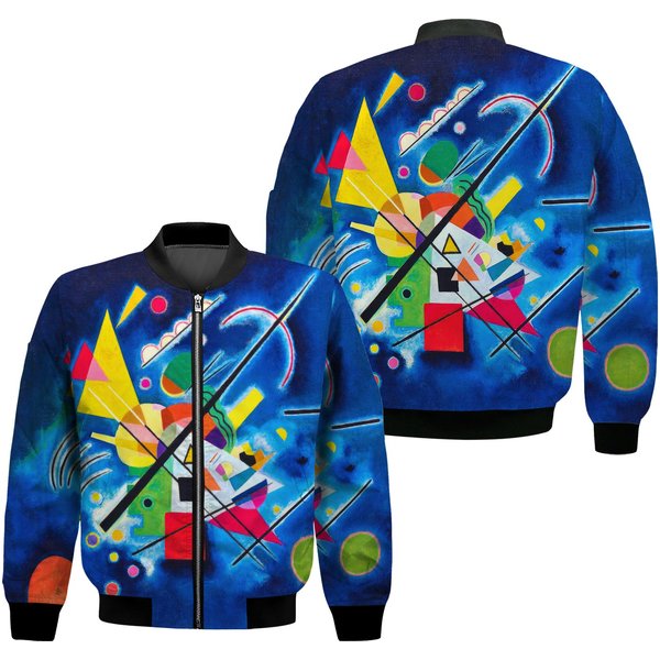 Vasily Kandinsky Blue Painting Blaues Bild Men's Bomber Jacket-image