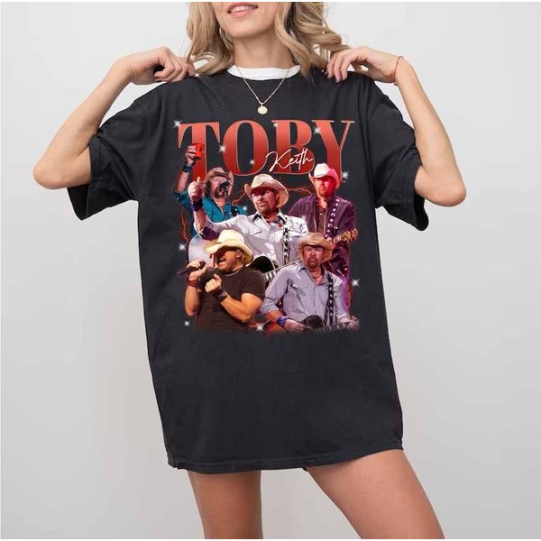 Vintage Toby Keith Shirt, Toby Keith Honoring T Shirt-image