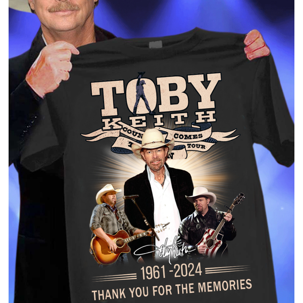 Toby Keith Signature Shirt Thank You T-Shirt-image