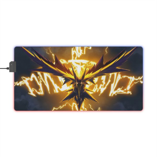Pkm Zapdos Led Rgb Mouse Pad, Anime Decor-image